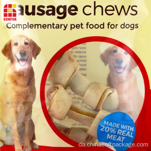 Pølse tygger kæledyr mad emballage stand-up pose